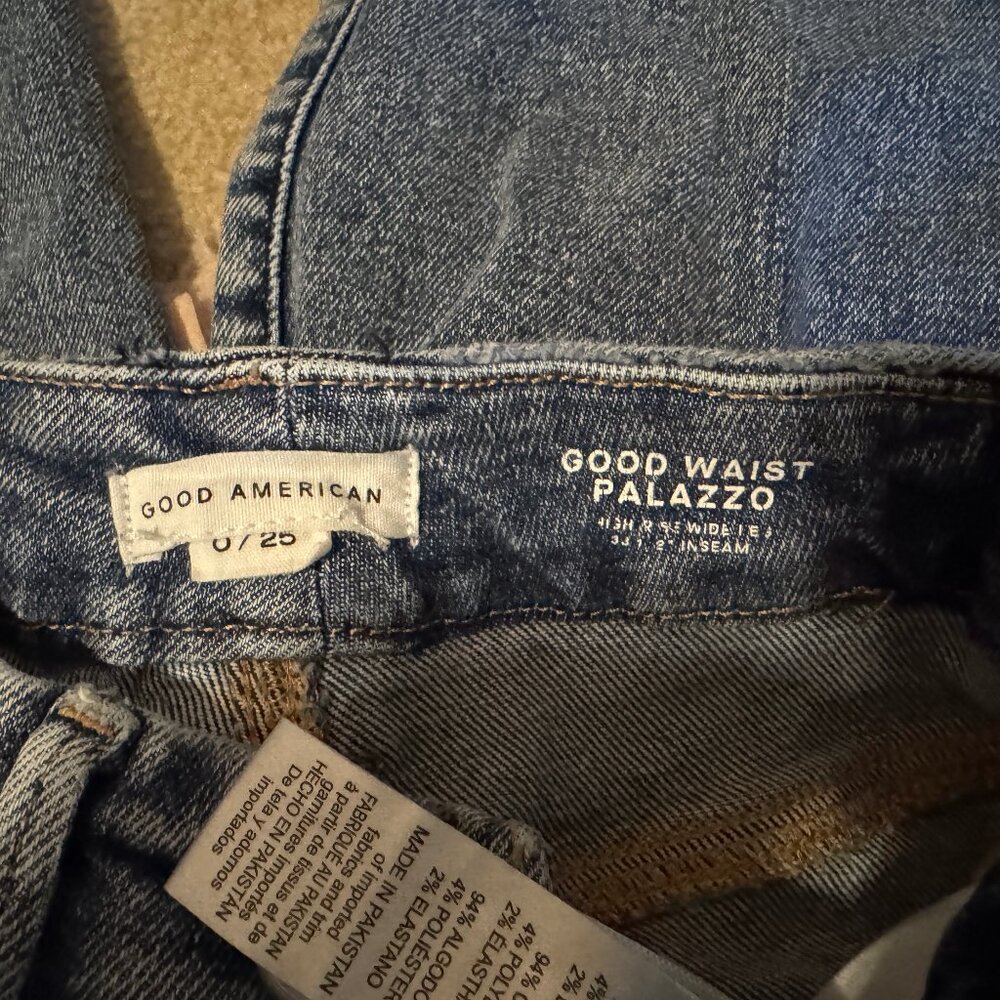 Good America Good Waist Palazzo Jeans - Picture 8 of 13